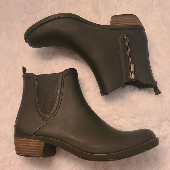 Lucky Brand Womens Lp-Bunita Black Rainboots Size 11M Rain Boots Rubber - Picture 1 of 10